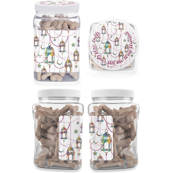 Arabian Lamps Pet Treat Jar - Multiple Angles