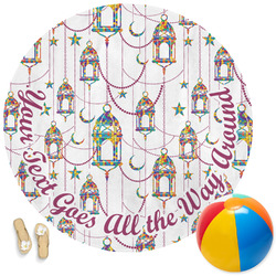 Hanging Lanterns Round Beach Towel