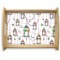 Hanging Lanterns Natural Wooden Tray - Large