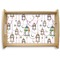Hanging Lanterns Natural Wooden Tray - Small