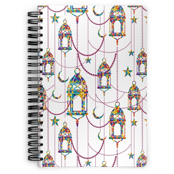 Custom Hanging Lanterns Spiral Notebook - 7x10