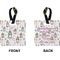 Arabian Lamps Square Luggage Tag (Front + Back)