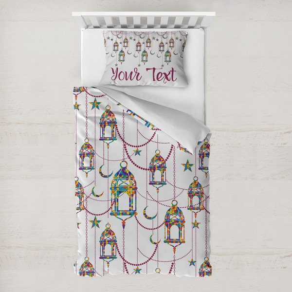 Custom Hanging Lanterns Toddler Bedding Set - With Pillowcase