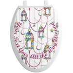 Hanging Lanterns Toilet Seat Decal - Elongated