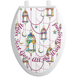 Hanging Lanterns Toilet Seat Decal - Elongated