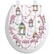 Hanging Lanterns Toilet Seat Decal - Round