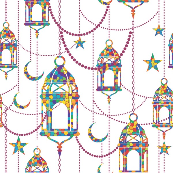 Custom Hanging Lanterns Wallpaper & Surface Covering (Peel & Stick 24"x 24" Sample)