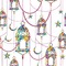 Arabian Lamps Wallpaper Square