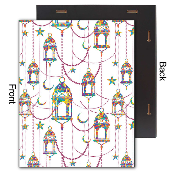 Hanging Lanterns 11x14 Wood Print - Front & Back View