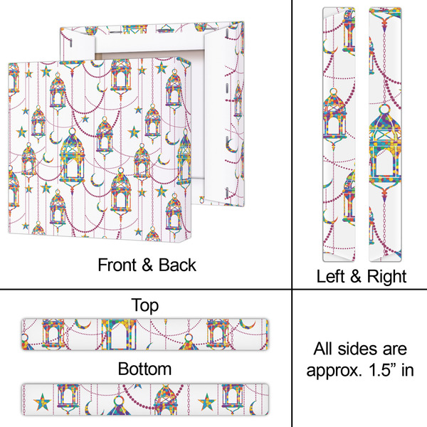 Hanging Lanterns 12x12 - Canvas Print - Approval