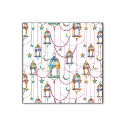 Hanging Lanterns Wood Print - 12x12