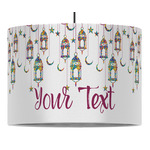 Hanging Lanterns 16" Drum Pendant Lamp - Fabric