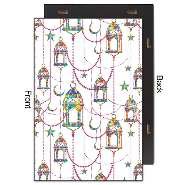 Hanging Lanterns 20x30 Wood Print - Front & Back View