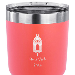 Hanging Lanterns 30 oz Stainless Steel Tumbler - Coral - Double Sided