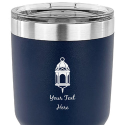 Hanging Lanterns 30 oz Stainless Steel Tumbler - Navy - Double Sided