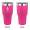 Hanging Lanterns 30 oz Stainless Steel Ringneck Tumblers - Pink - Single Sided - APPROVAL