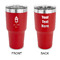 Hanging Lanterns 30 oz Stainless Steel Tumbler - Red - Double Sided