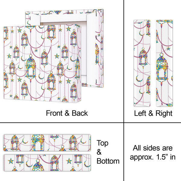 Hanging Lanterns 8x8 - Canvas Print - Approval