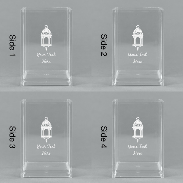 Hanging Lanterns Acrylic Pen Holder - All Sides
