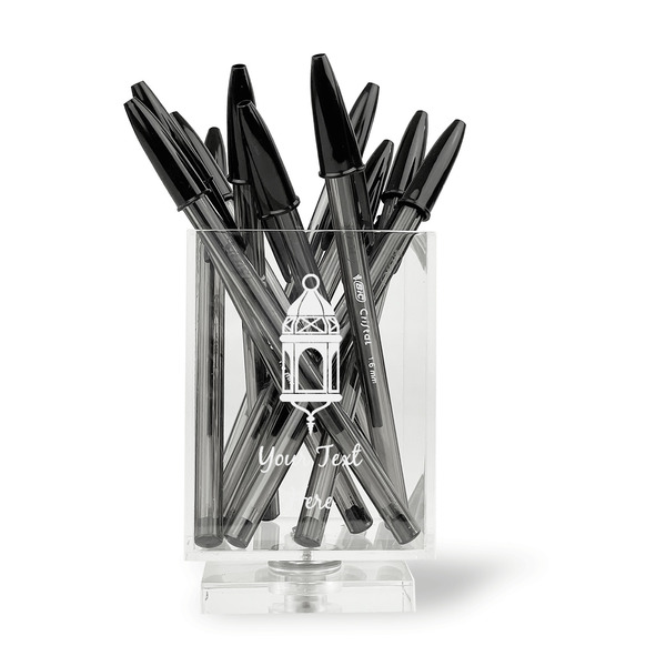 Hanging Lanterns Acrylic Pencil Holder - FRONT