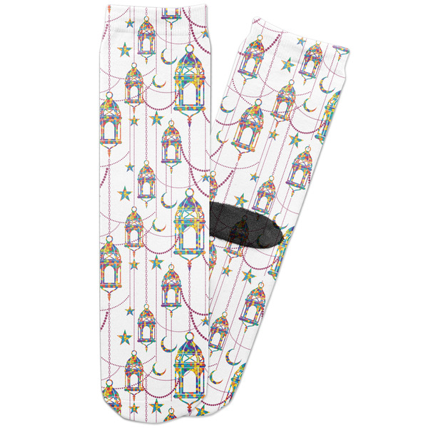 Custom Hanging Lanterns Adult Crew Socks