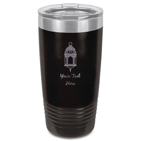 Hanging Lanterns Black Polar Camel Tumbler - 20oz - Front