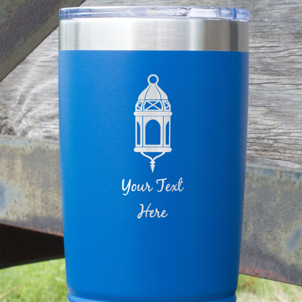 Hanging Lanterns Blue Polar Camel Tumbler - 20oz - Close Up