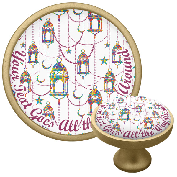 Hanging Lanterns Cabinet Knob - Gold - Multi Angle