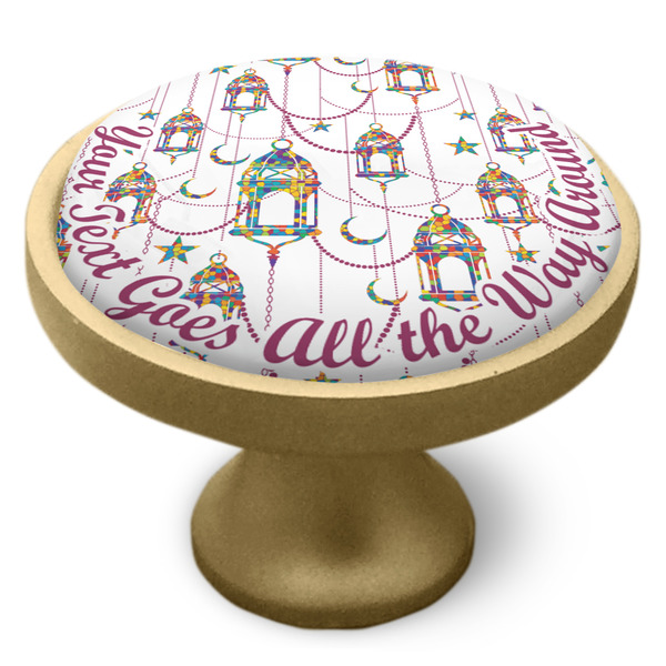 Hanging Lanterns Cabinet Knob - Gold - Side