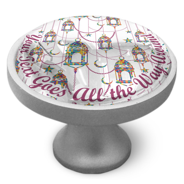 Hanging Lanterns Cabinet Knob - Nickel - Side