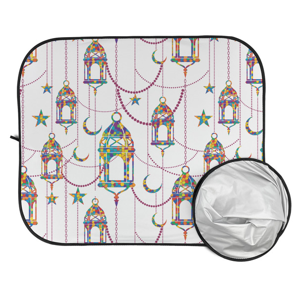 Hanging Lanterns Car Sun Shades - FOLDED & UNFOLDED