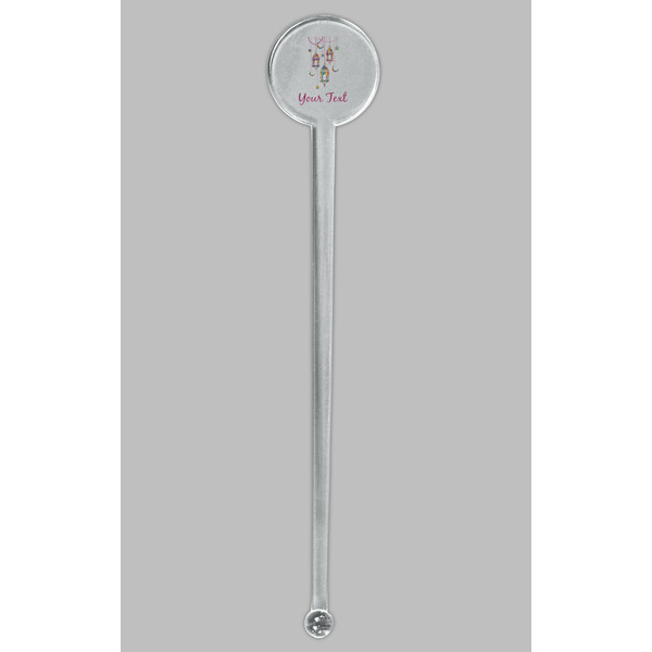 Hanging Lanterns Clear Plastic 7" Stir Stick - Round - Single Stick