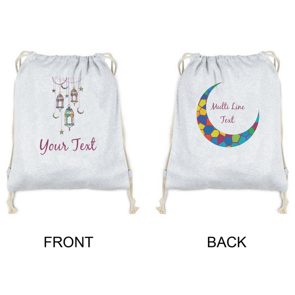 Hanging Lanterns Drawstring Backpacks - Sweatshirt Fleece - Double Sided - APPROVAL