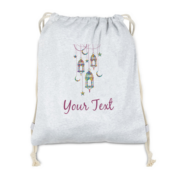 Custom Hanging Lanterns Drawstring Backpack - Sweatshirt Fleece - Double Sided