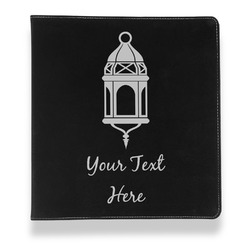 Hanging Lanterns Leather Binder - 1" - Black