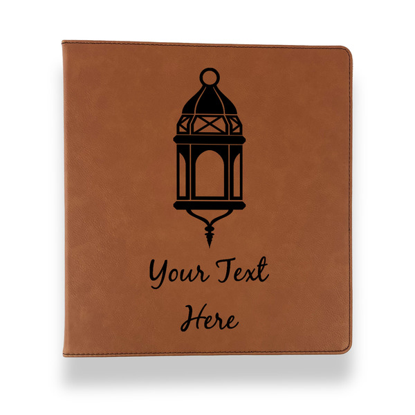 Custom Hanging Lanterns Leather Binder - 1" - Rawhide