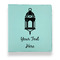 Hanging Lanterns Leather Binder - 1" - Teal