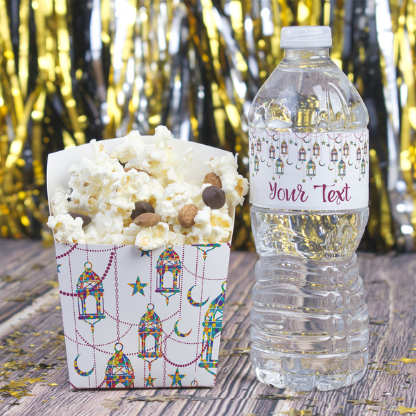 Hanging Lanterns French Fry Favor Box - w/ Water Bottle