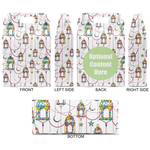 Hanging Lanterns Gable Favor Box - Approval