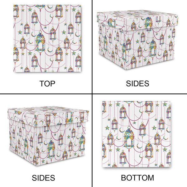 Hanging Lanterns Gift Boxes with Lid - Canvas Wrapped - Large - Approval