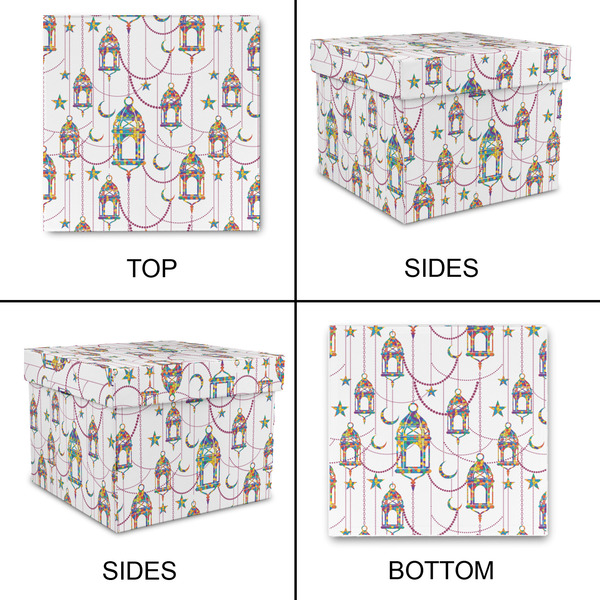 Hanging Lanterns Gift Boxes with Lid - Canvas Wrapped - Medium - Approval