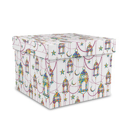 Hanging Lanterns Gift Box with Lid - Canvas Wrapped - Medium