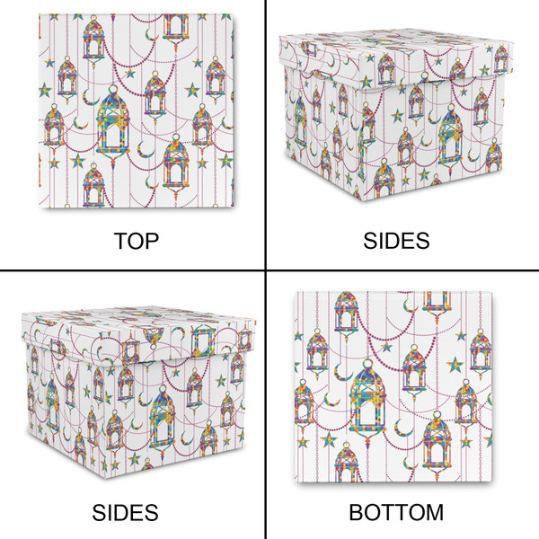 Hanging Lanterns Gift Boxes with Lid - Canvas Wrapped - Small - Approval