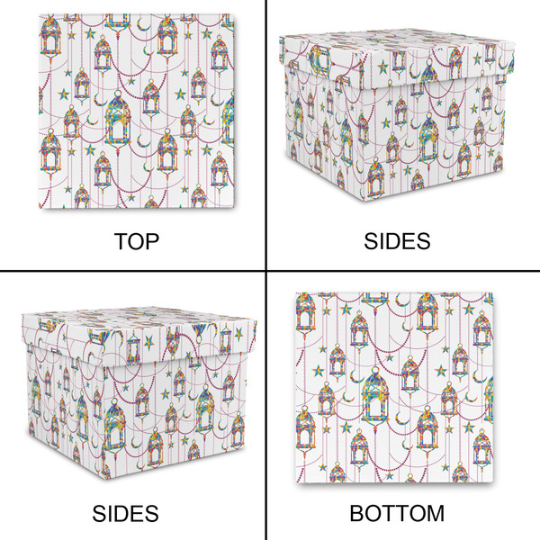 Hanging Lanterns Gift Boxes with Lid - Canvas Wrapped - X-Large - Approval