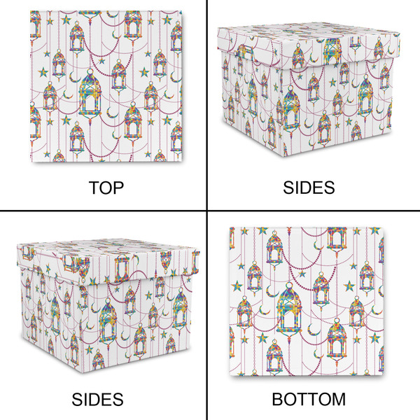 Hanging Lanterns Gift Boxes with Lid - Canvas Wrapped - XX-Large - Approval