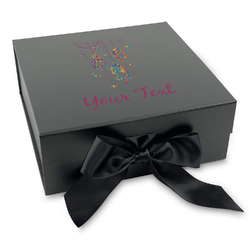 Hanging Lanterns Gift Box with Magnetic Lid - Black