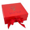 Hanging Lanterns Gift Box with Magnetic Lid - Red