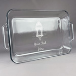 Hanging Lanterns Glass Baking Dish with Truefit Lid - 13in x 9in