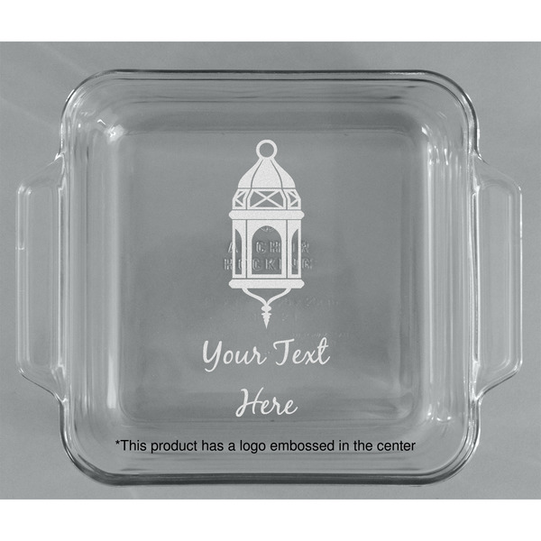 Hanging Lanterns Glass Cake Dish - APPROVAL (8x8)