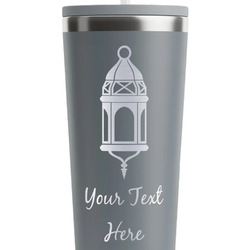 Hanging Lanterns RTIC Everyday Tumbler with Straw - 28oz - Grey - Single-Sided